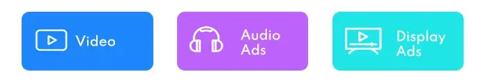 video | audio ads | display ads | paid media services