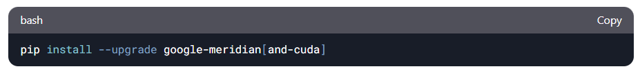 Implementación Meridian Python 3.11